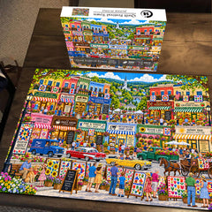 Quilt Festival Town Jigsaw Puzzle 1000 Pieces
