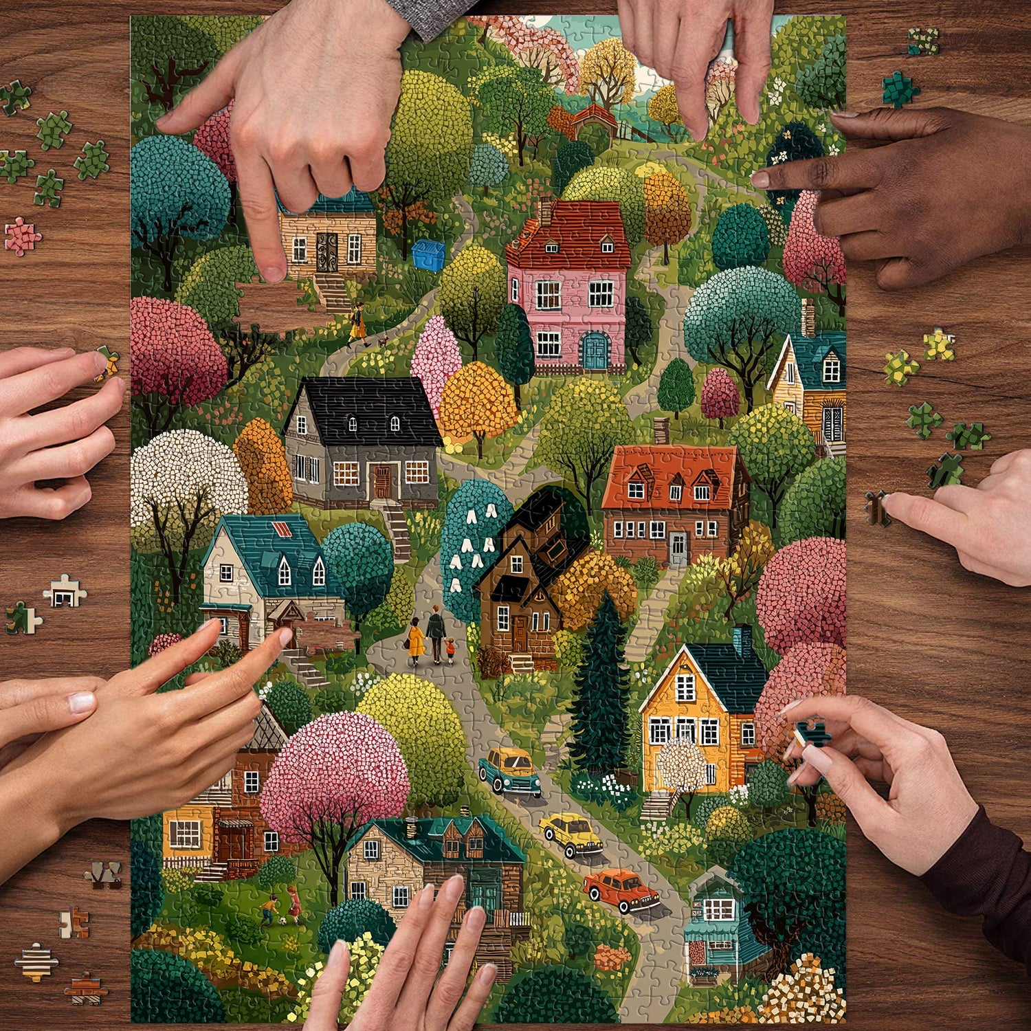 Puzzle Vivid Village da 1000 pezzi