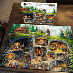 Underground Gnome Village Jigsaw Puzzle 1000 piezas