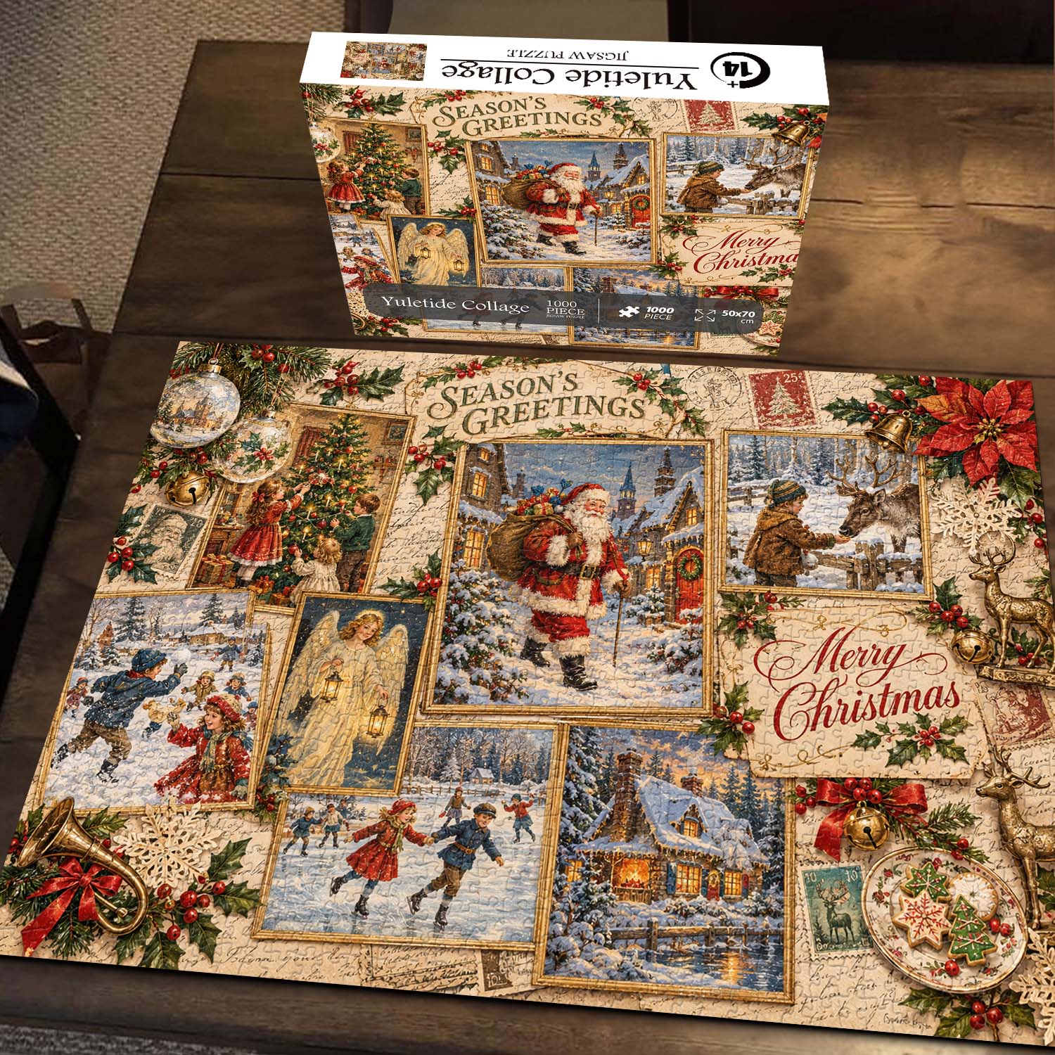 Yuletide Collage Jigsaw Puzzle 1000 Pieces