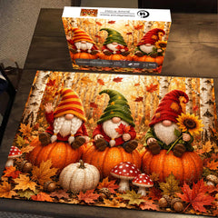 Gnome Harvest Season Jigsaw Puzzle 1000 Pieces