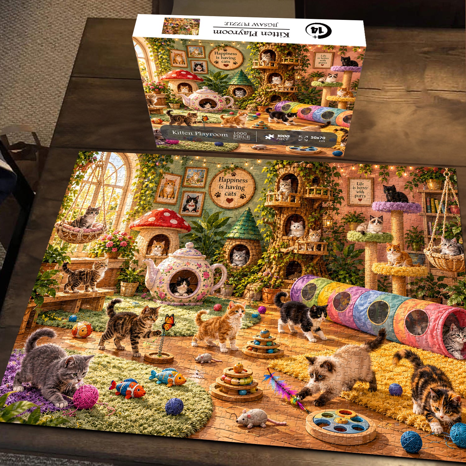 Kitten Playroom Jigsaw Puzzle 1000 Pieces