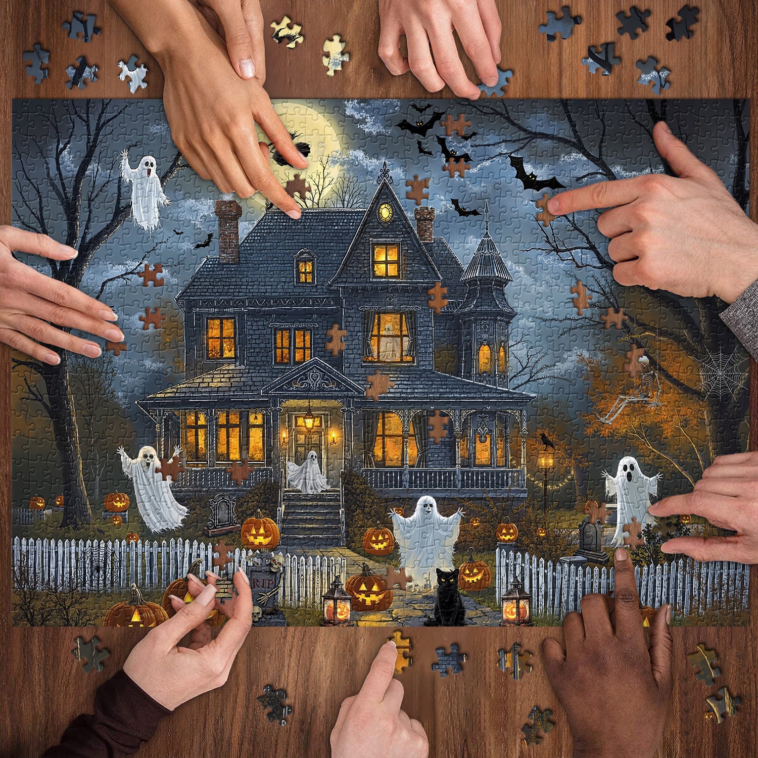 Mitternacht Haunted House Jigsaw Puzzle 1000 Stücke