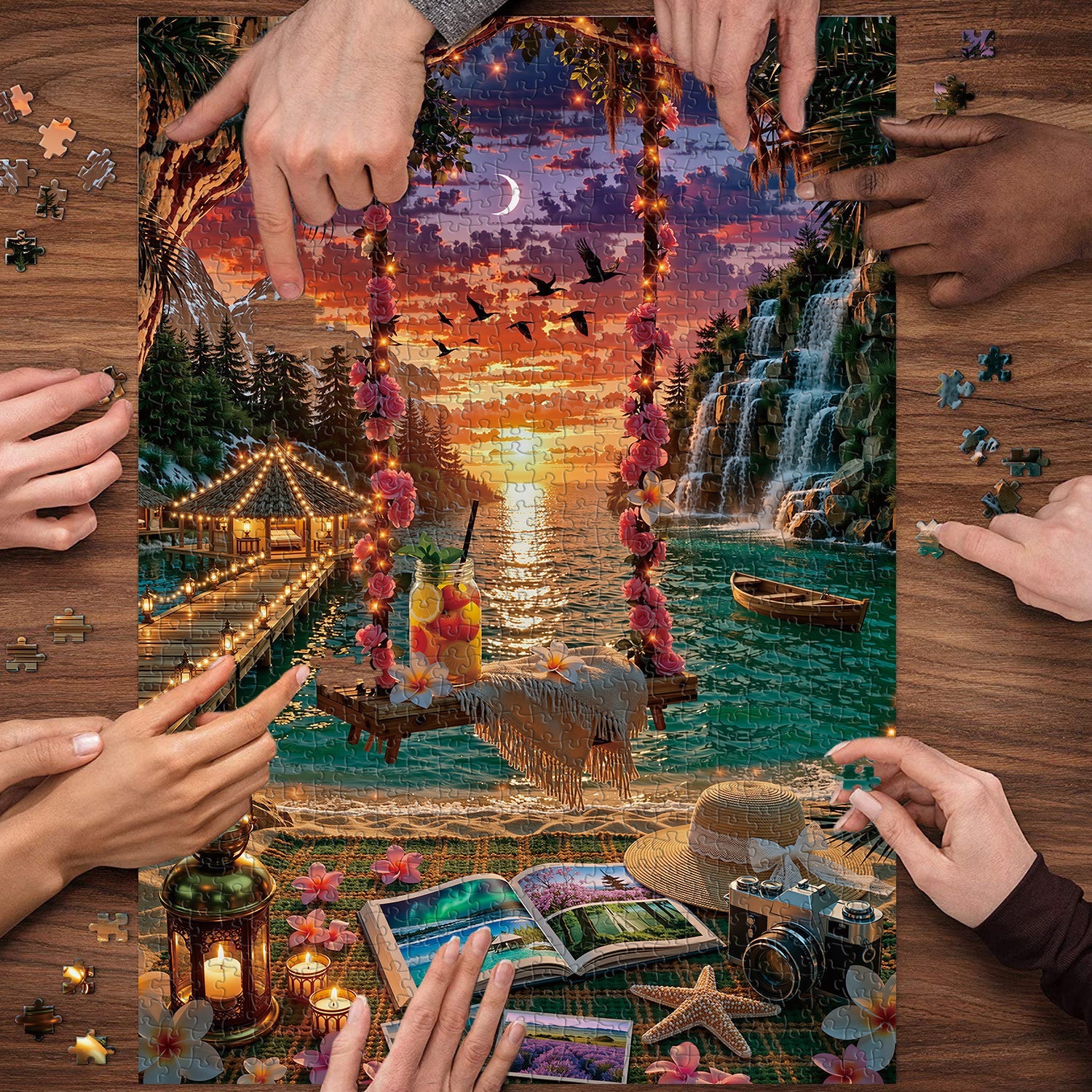 Puzzle Sunset Swing 1000 pezzi