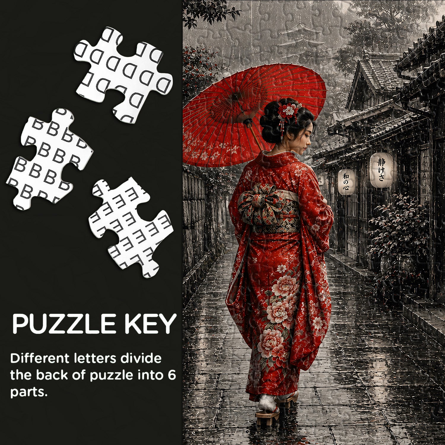 Rain‑Kissed Lane Jigsaw Puzzle 1000 Pieces