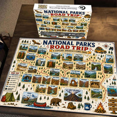 National Parks Road Trip Jigsaw Puzzle 1000 Pieces