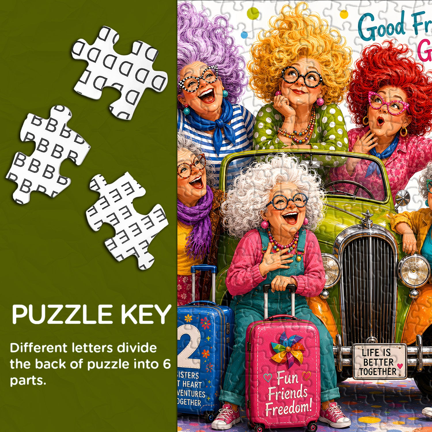 Friends Fun Trip Jigsaw Puzzle 1000 Pieces