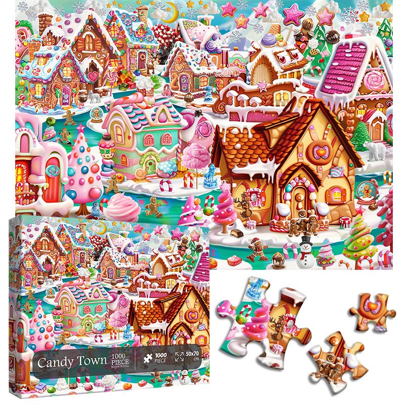 Candy Town Jigsaw Puzzle 1000 Pieces