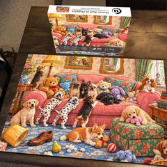House Full of Puppies Jigsaw Puzzle 1000 Pieces