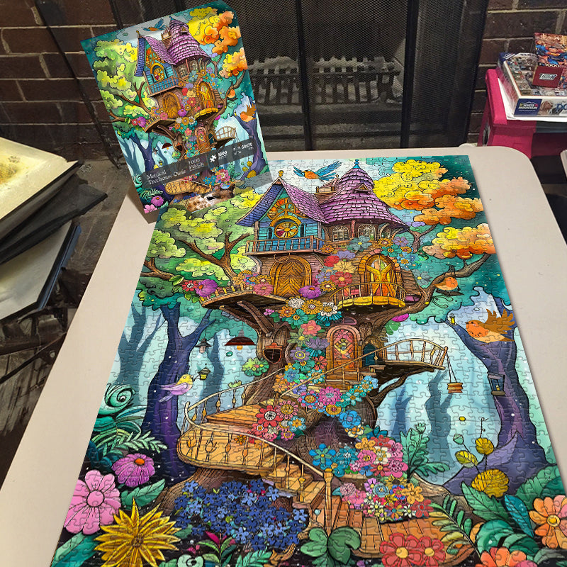 Magical Treehouse Oasis Jigsaw Puzzle 1000 Pieces