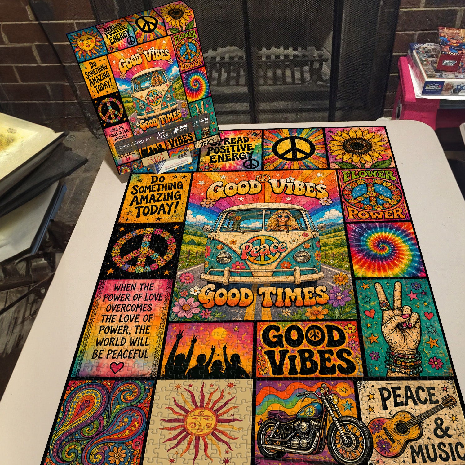 Retro Collage Art Jigsaw Puzzle 1000 Pieces