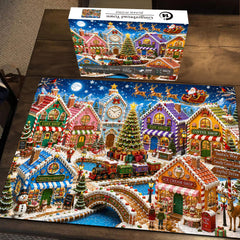 Puzzle della città di pan di zenzero da 1000 pezzi