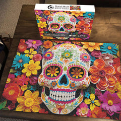 Floral Skull Jigsaw Puzzle 1000 Pieces