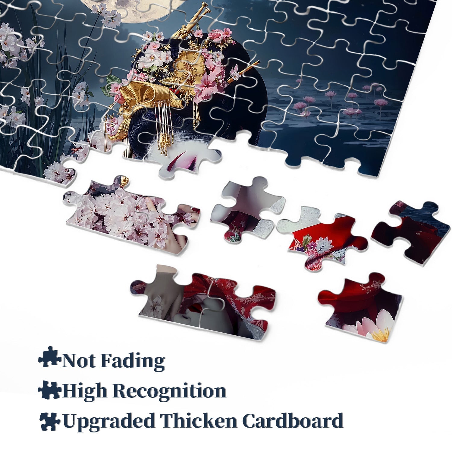 Moonlit Blossom Tranquility Jigsaw Puzzle 1000 Pieces