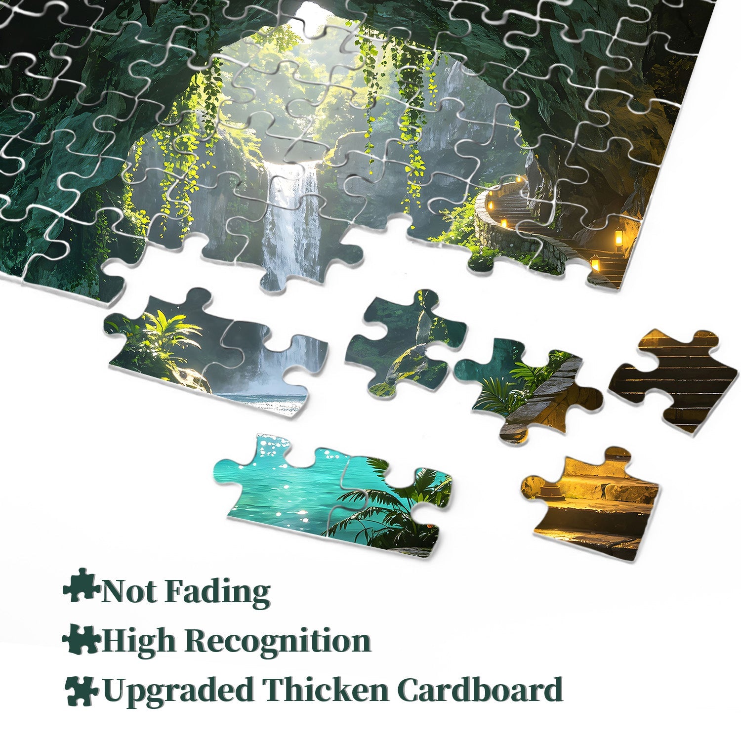 Turquoise Pool Grotto Jigsaw Puzzle 1000 Pieces
