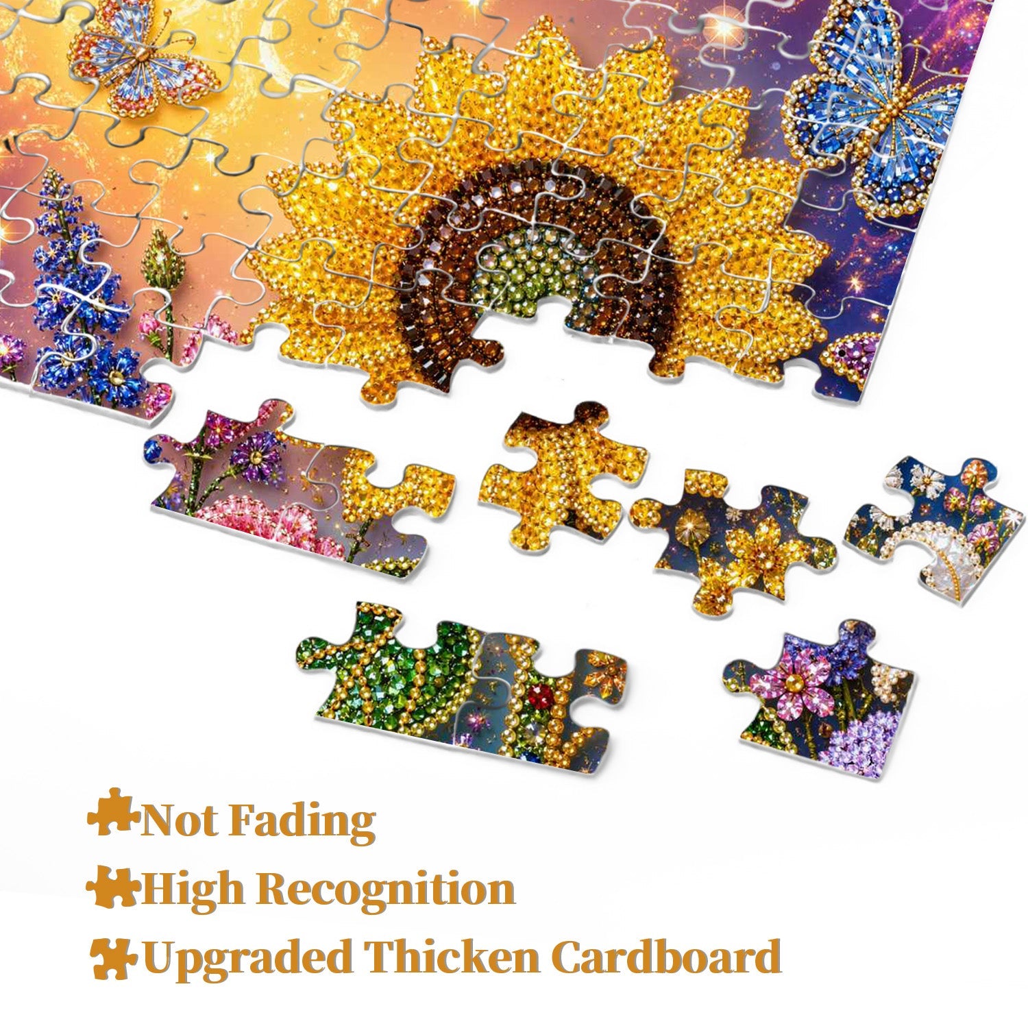 Gemstone Sunflower Jigsaw Puzzle 1000 Pieces