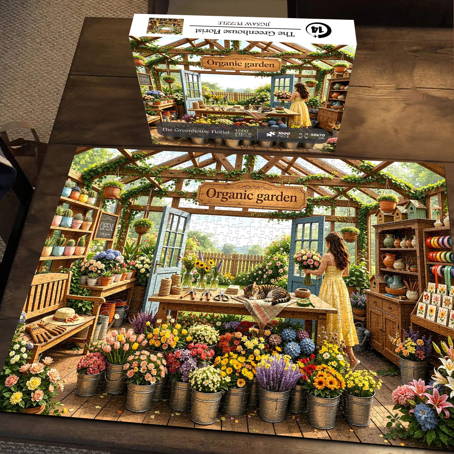 Puzzle Le Fleuriste de la Serre 1000 Pièces