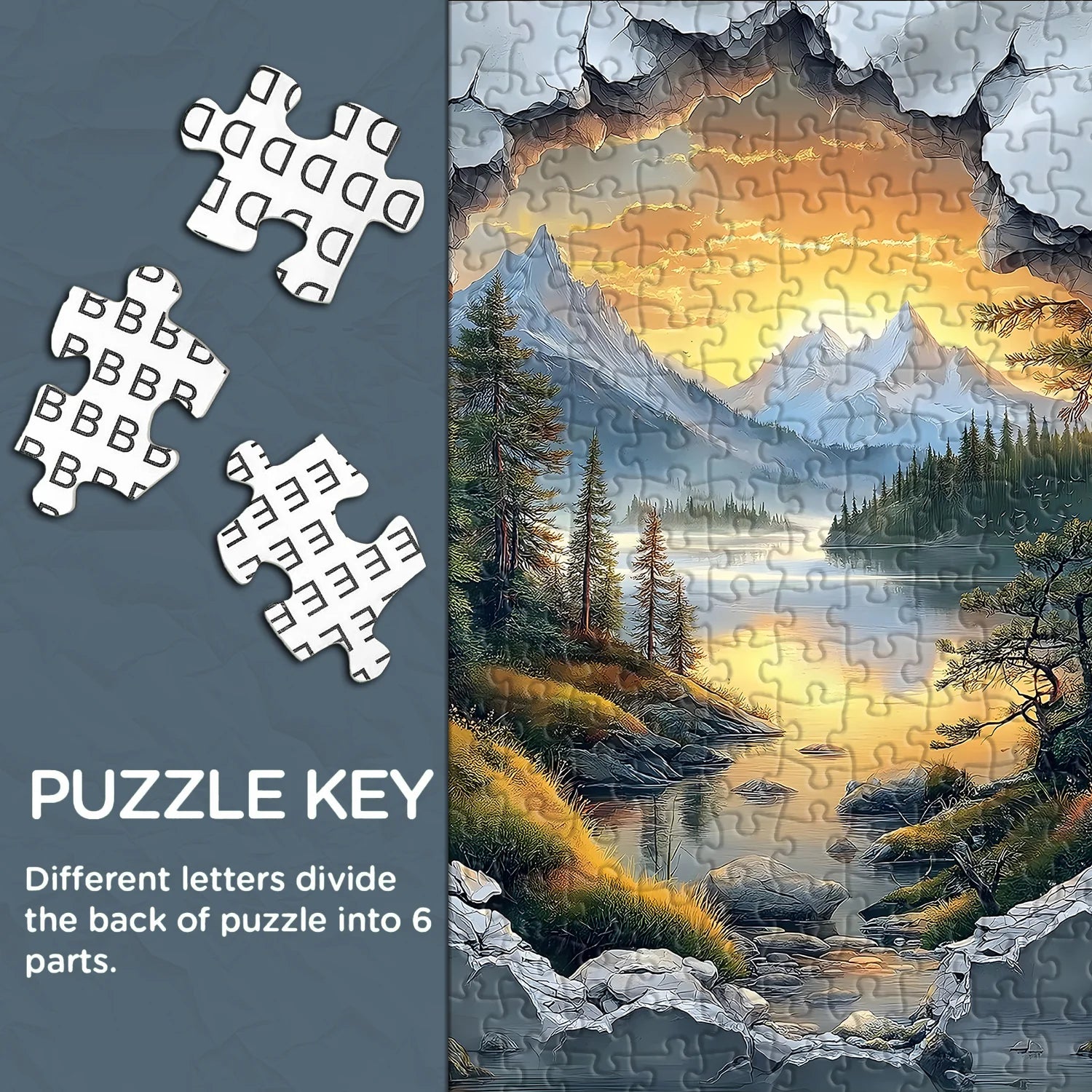 Lakecrack View puzzle puzzle 1000 pezzi