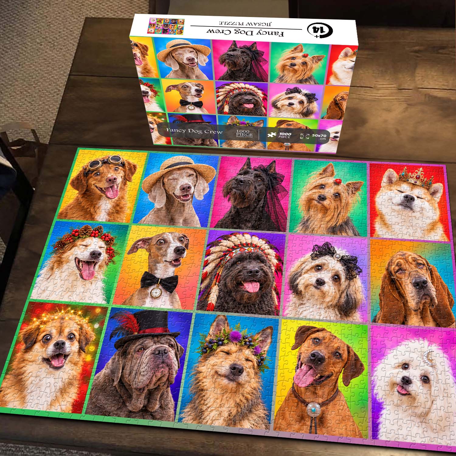 Fancy Dog Crew Jigsaw Puzzle 1000 Pieces