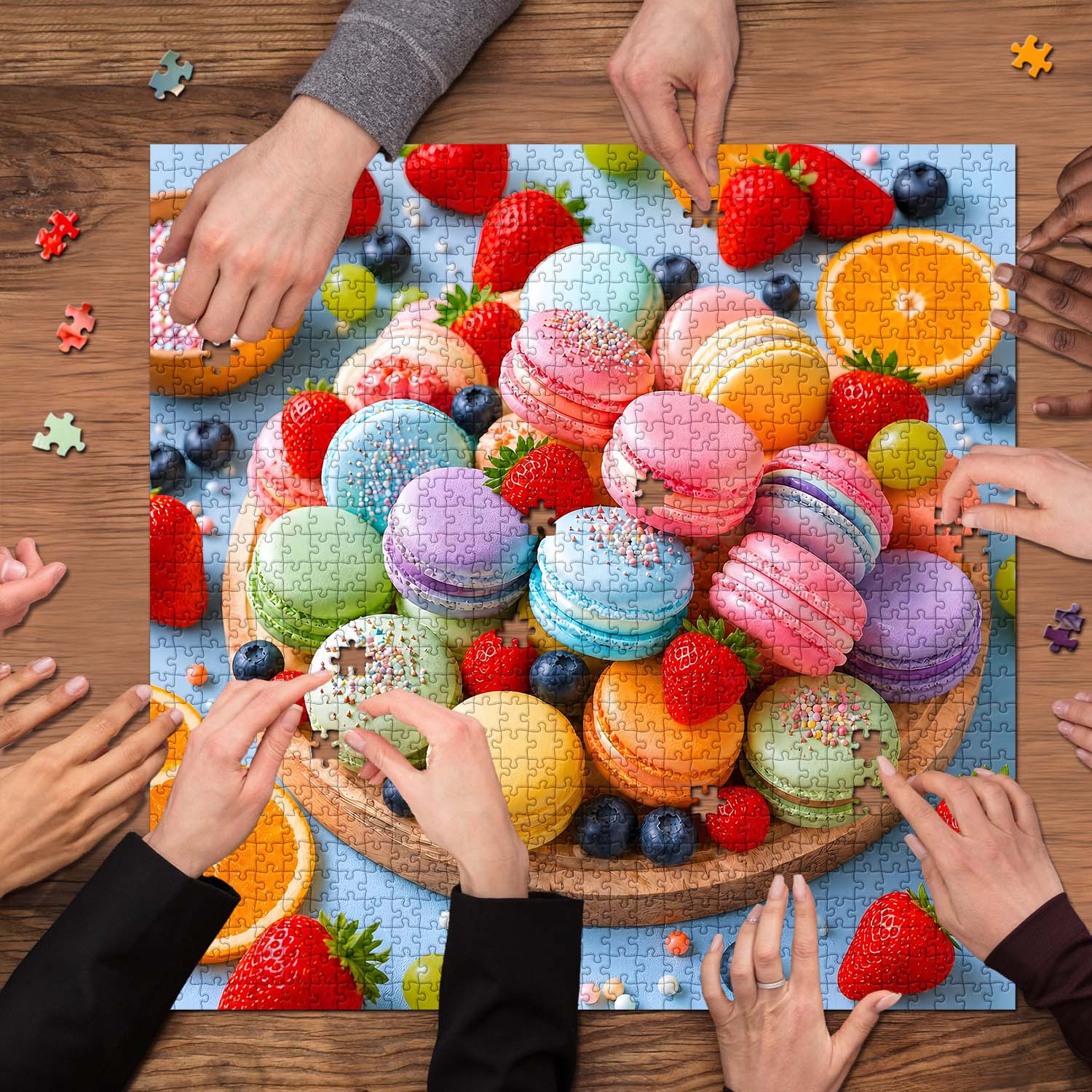Summer Macaron Platter Jigsaw Puzzle 1000 Pieces