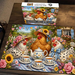 Hen Tea Party Jigsaw Puzzle 1000 Pieces