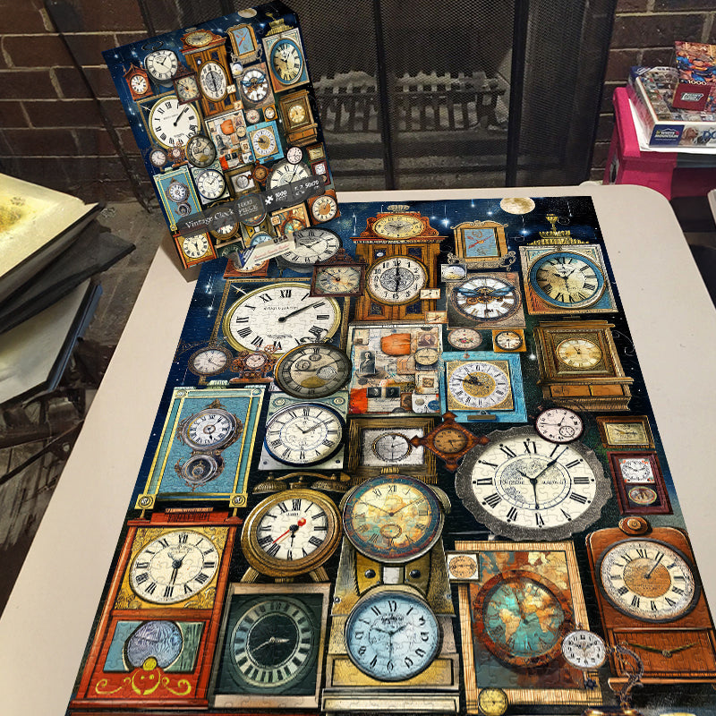 Vintage Clock Jigsaw Puzzles 1000 Pieces