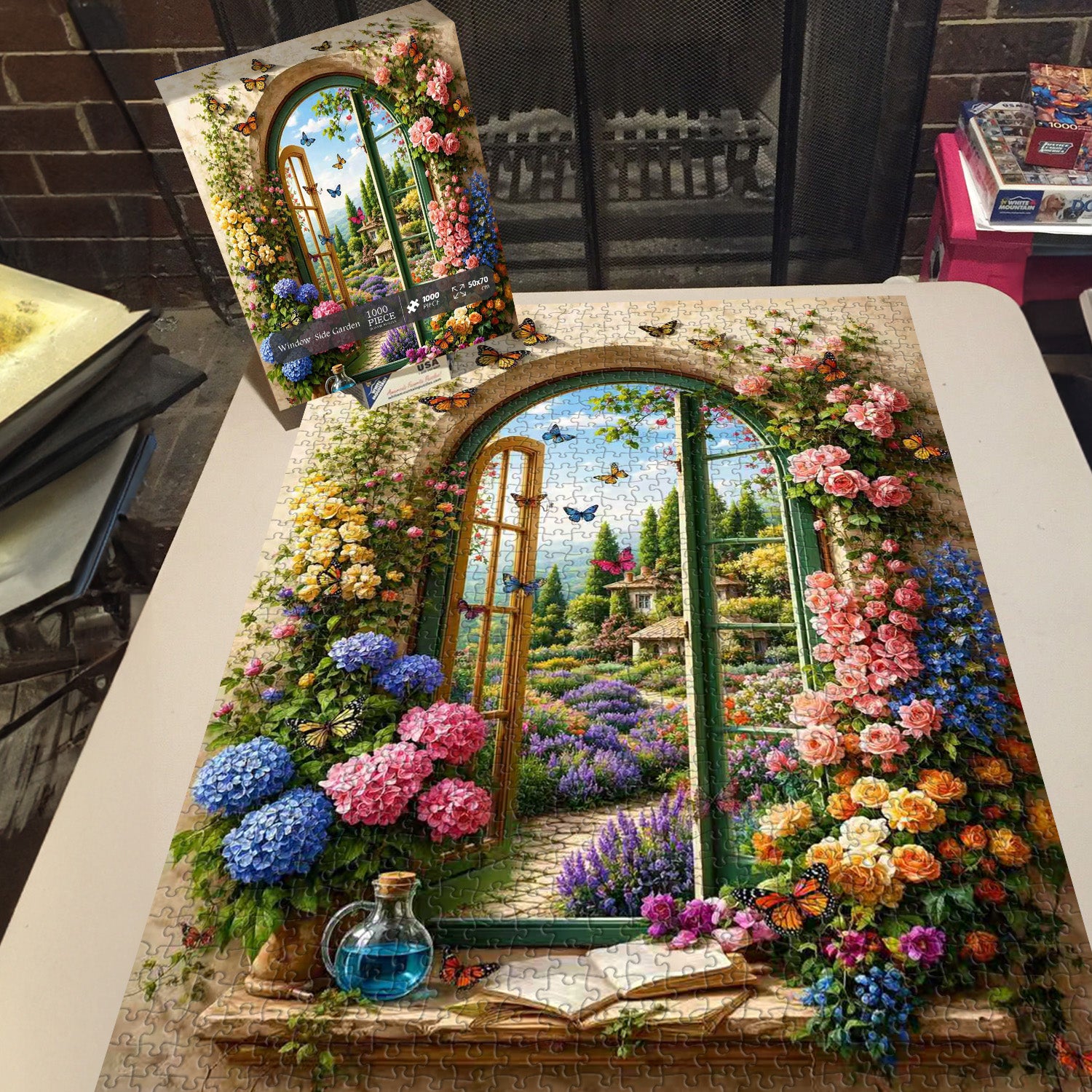 Window-Side Garden Jigsaw Puzzle 1000 Pieces