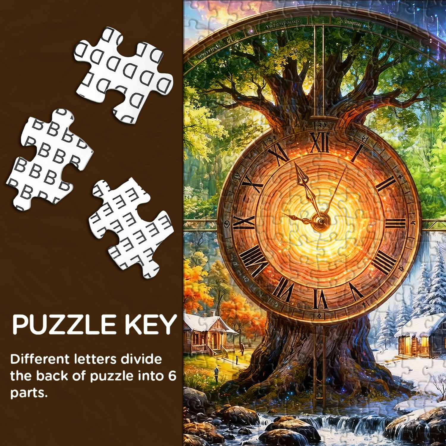 Clock of Seasons Jigsaw Puzzle 1000 Pieces