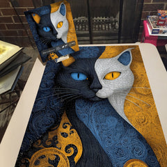 Blue Gold Gaze Jigsaw Puzzle 1000 Pieces