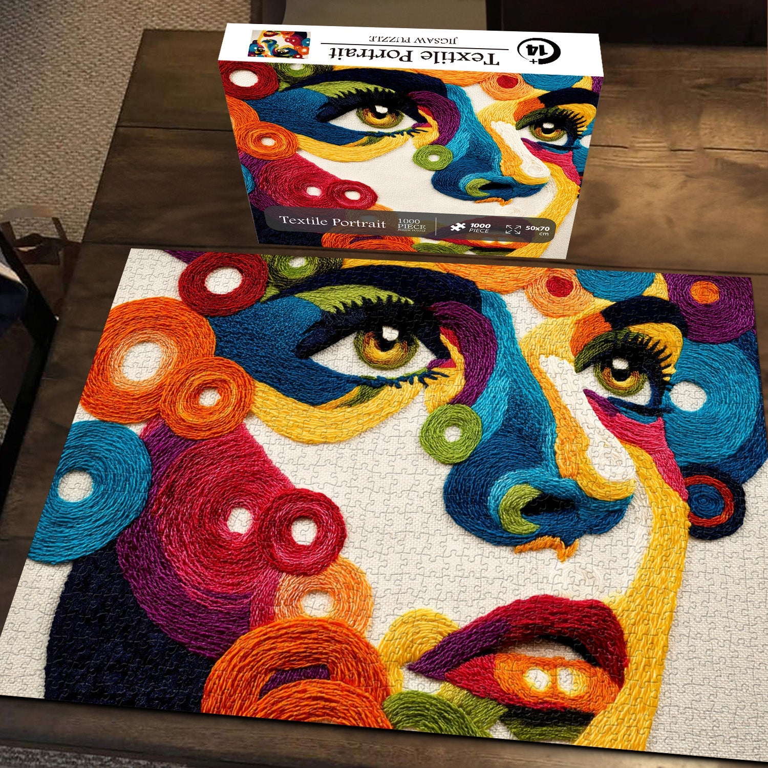 Textile Portrait Jigsaw Puzzle 1000 Pieces