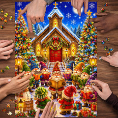 Christmas Gnome Village Jigsaw Puzzle 1000 Piece