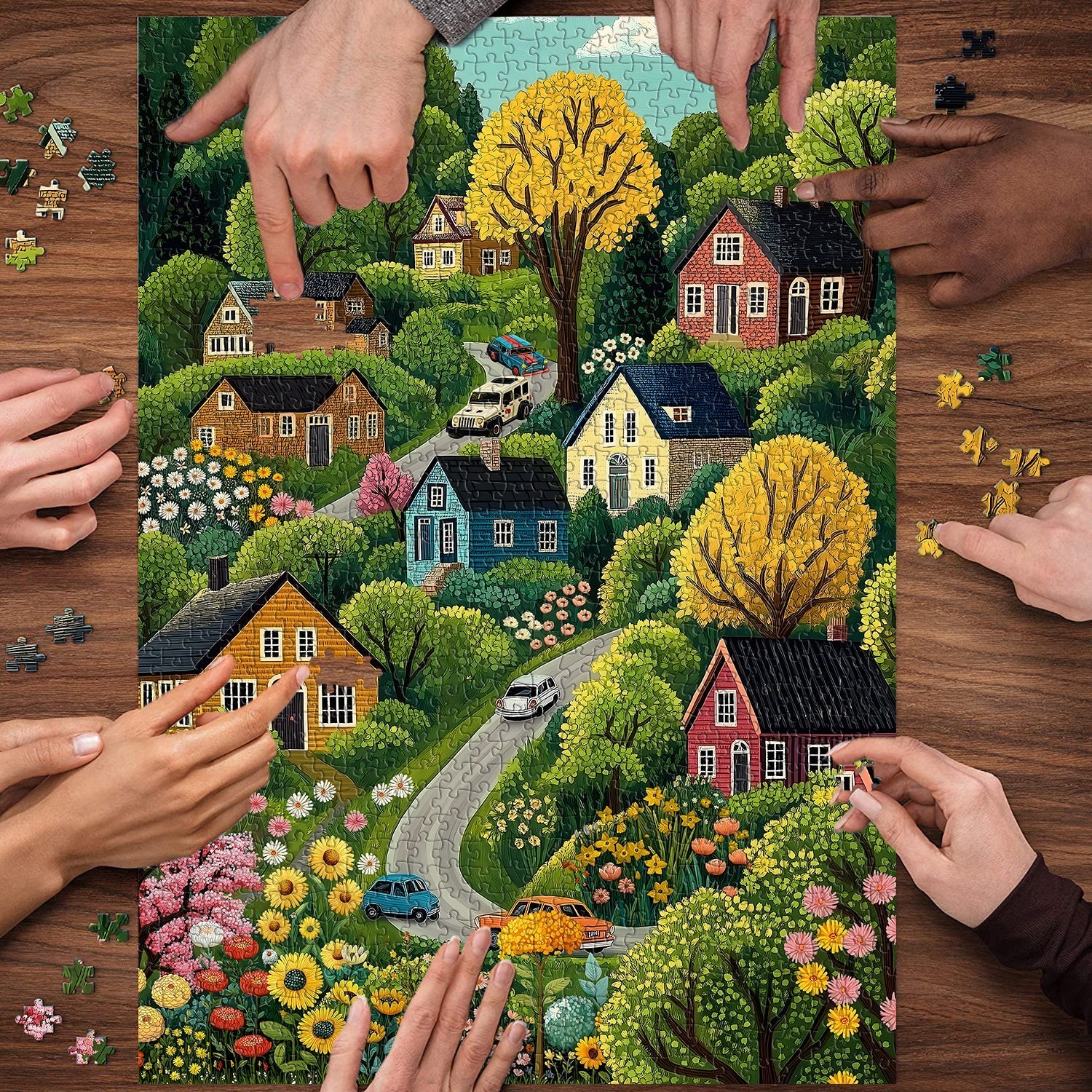 Vibrant Countryside Jigsaw Puzzle 1000 Pieces