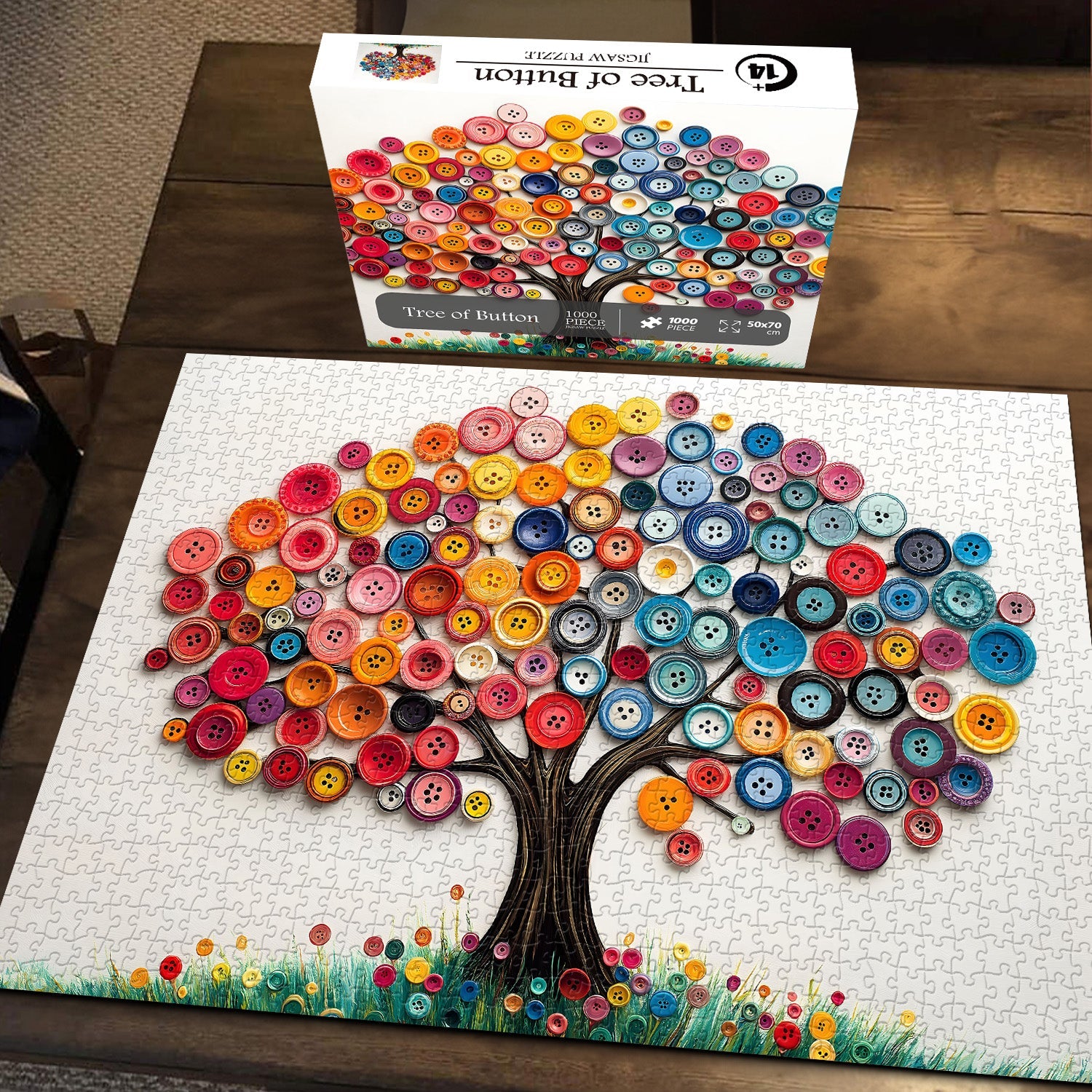 Baum des Knopfpuzzles 1000 Teile