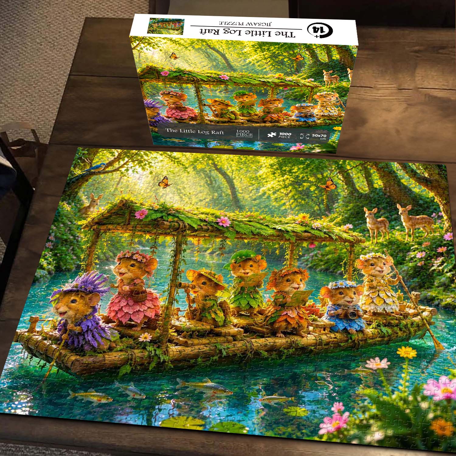 The Little Log Raft Jigsaw Puzzle 1000 Pieces