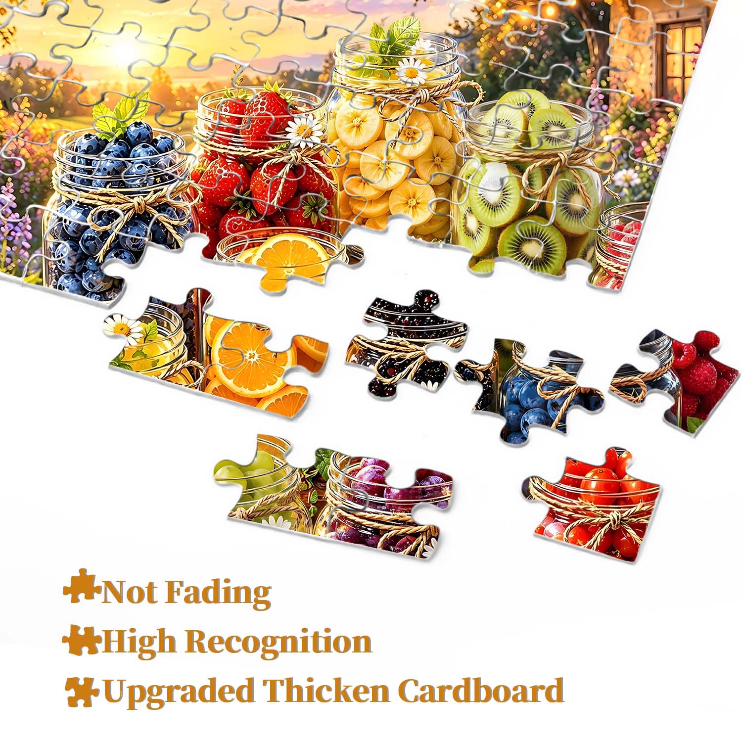 Sunlit Fruit Jars Jigsaw Puzzle 1000 Pieces