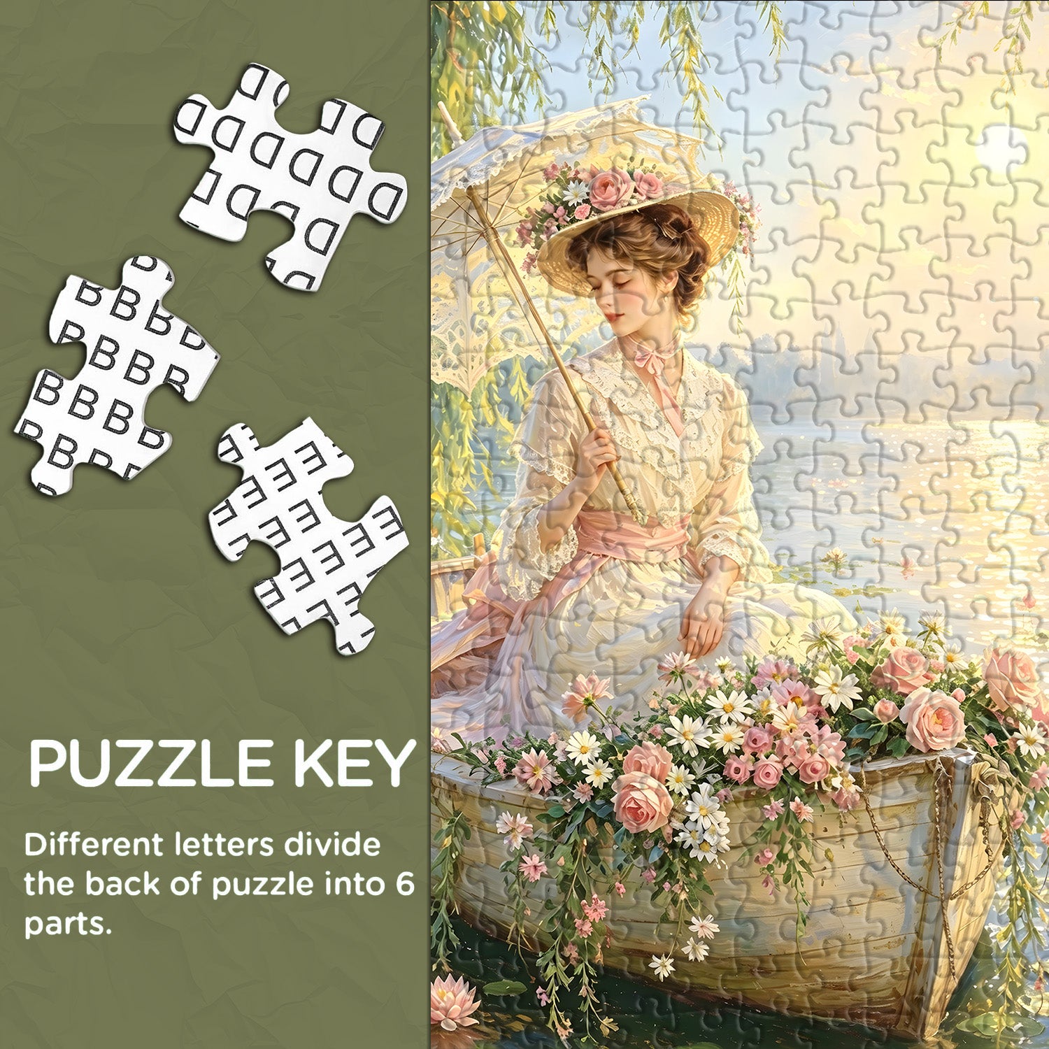 Spring Blossom Boat Jigsaw Puzzle 1000 Pieces