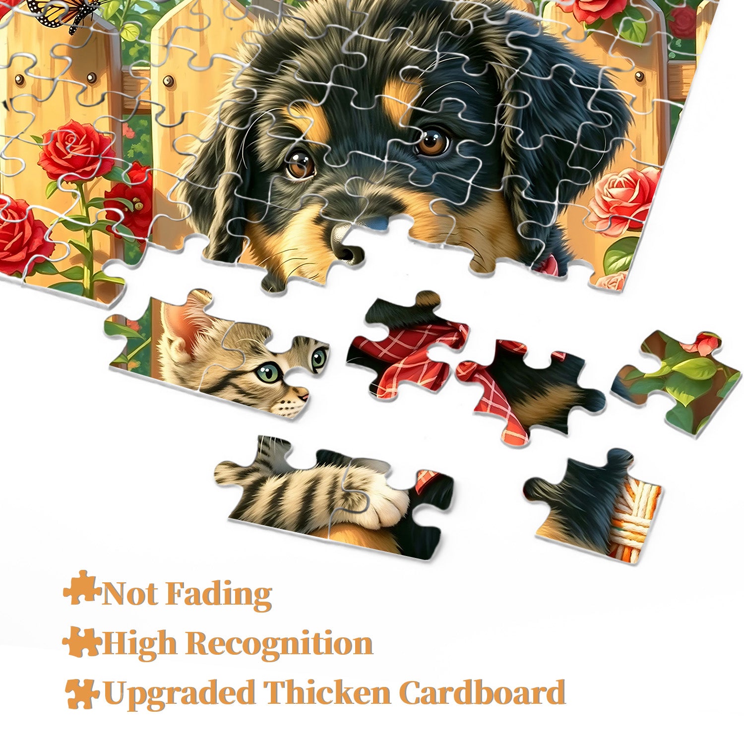 Cat and Dog Notes Jigsaw Puzzle 1000 Pieces