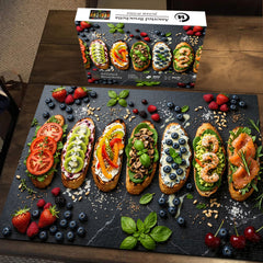 Assorted Bruschetta Jigsaw Puzzle 1000 Pieces