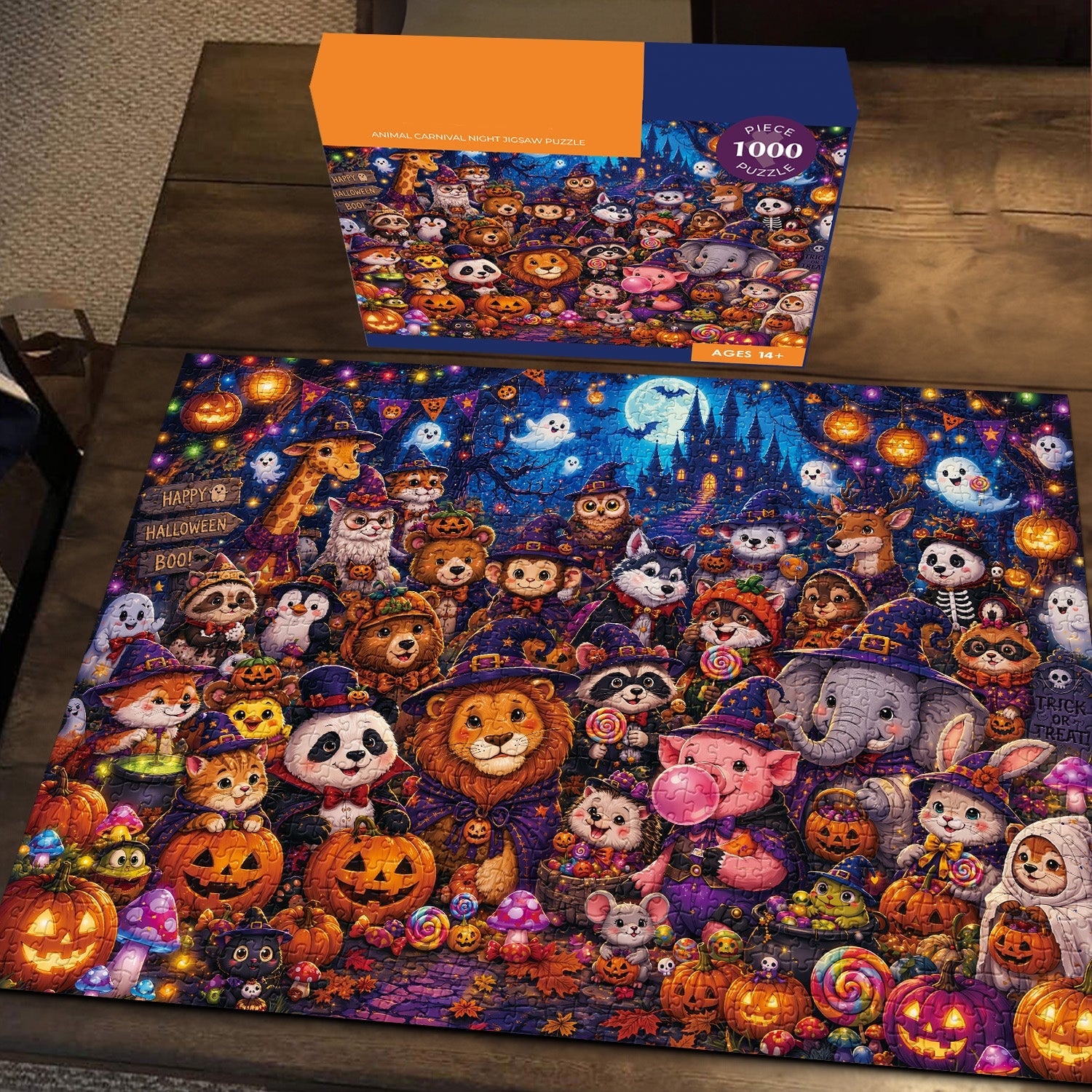 Animal Carnival Night Jigsaw Puzzle 1000 Pieces