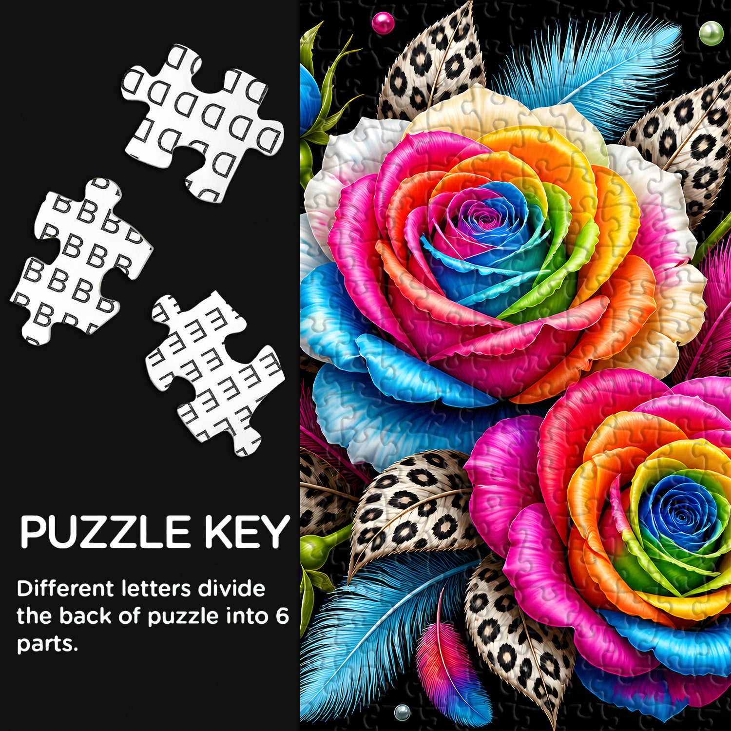 Neon Bloom Jigsaw Puzzle 1000 Pieces