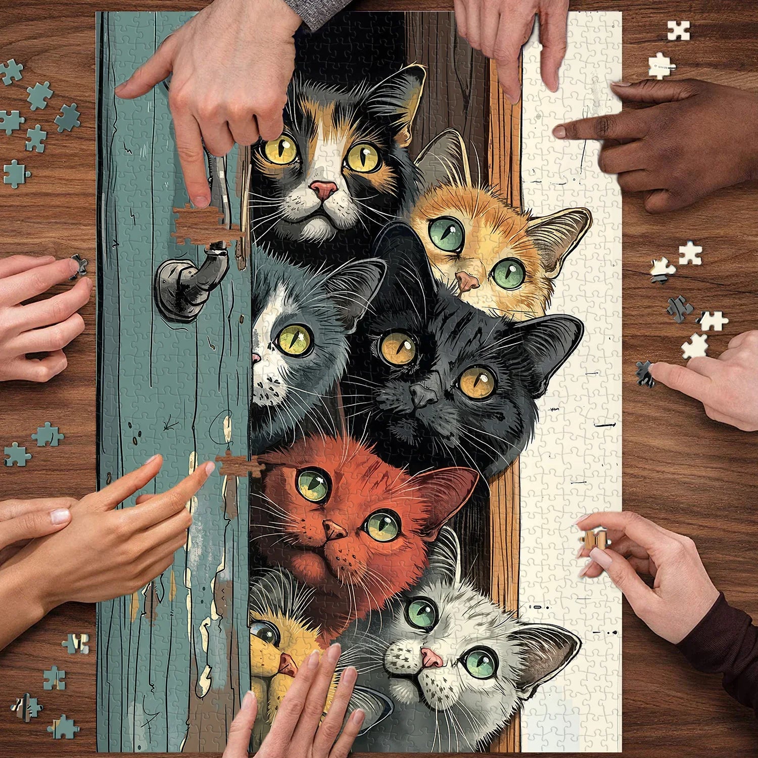 Curious Cat Puzzle Puzzle 1000 pièces