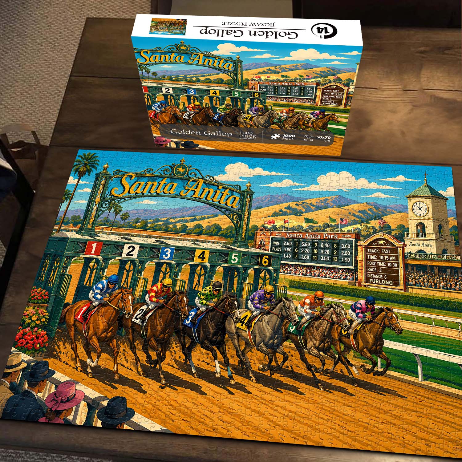 Puzzle Galop doré 1000 pièces