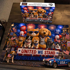 Parade Under Fireworks Jigsaw Puzzle 1000 Pieces