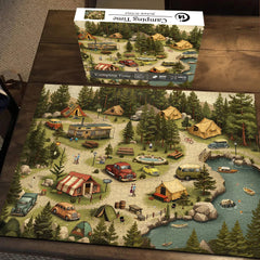 Tempo di campeggio puzzle puzzle 1000 pezzi