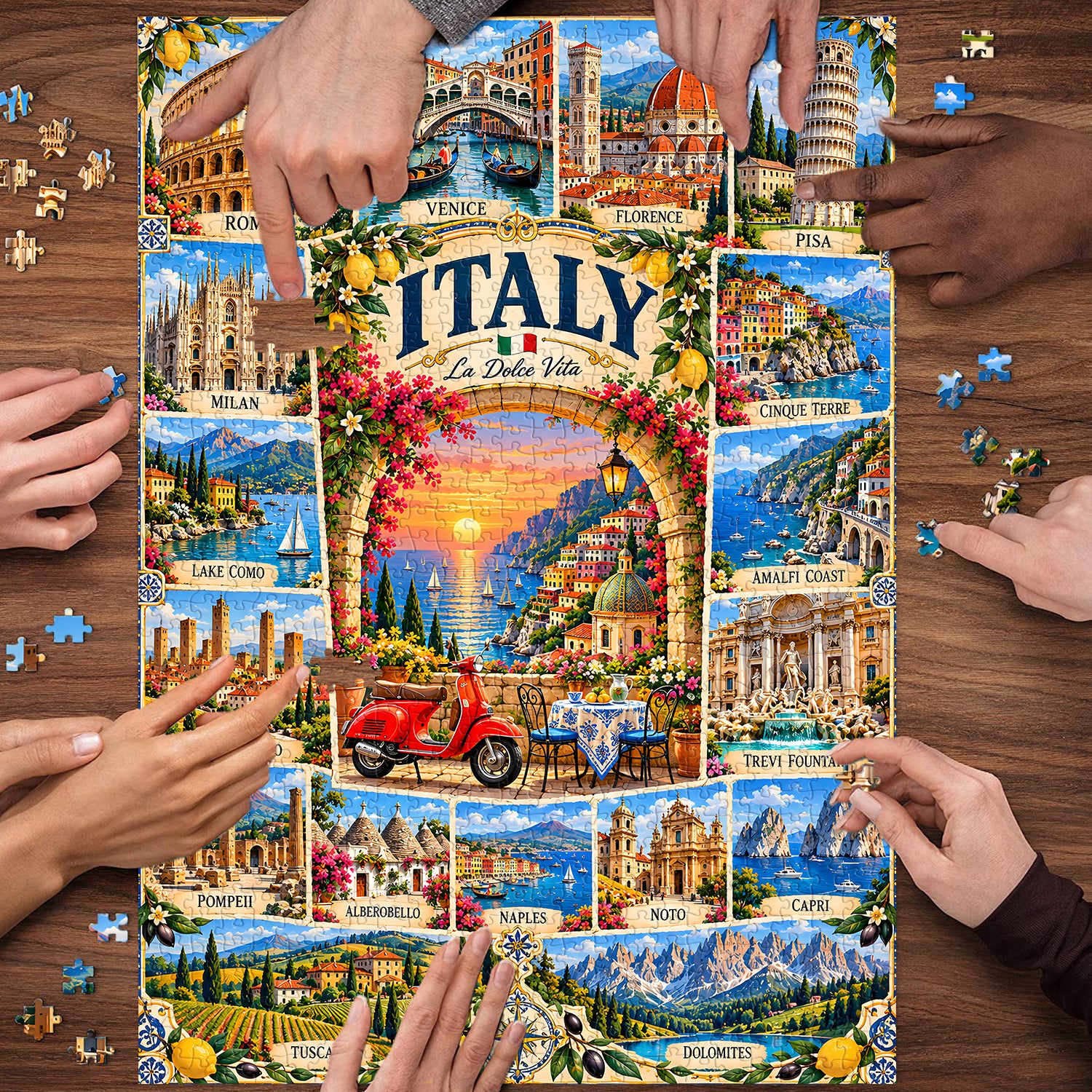 A Journey Through Italy Jigsaw Puzzle 1000 Pieces