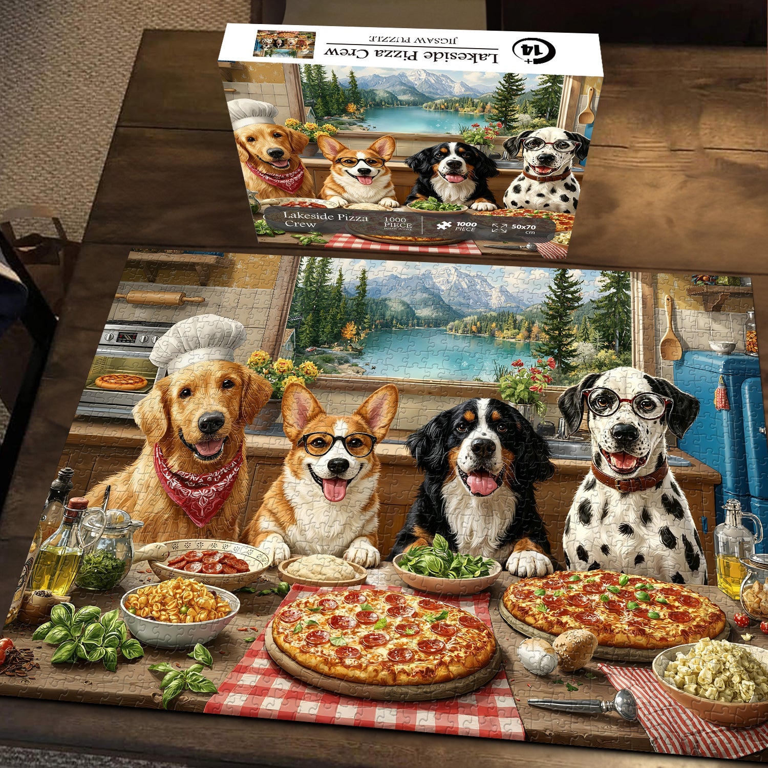 Lakeside Pizza Crew Jigsaw Puzzle 1000 Pieces