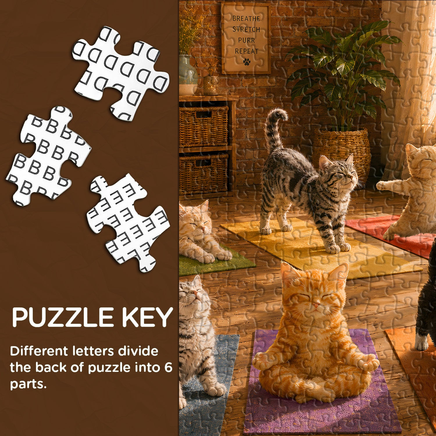 Kitten Yoga Session Jigsaw Puzzle 1000 Pieces