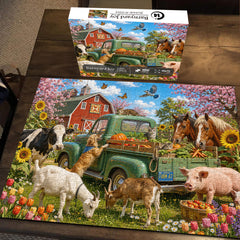 Barnyard Joy Jigsaw Puzzle 1000 Pieces