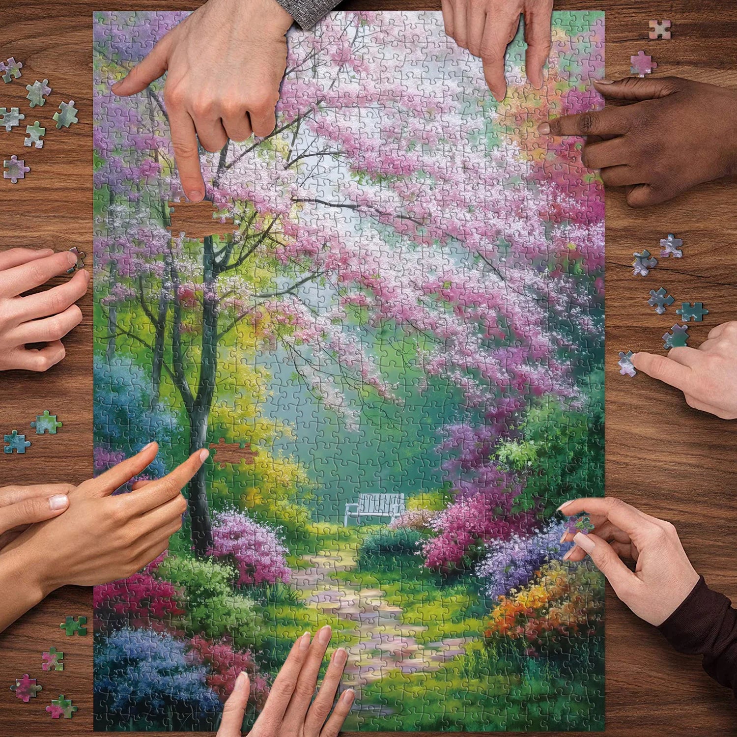 Blooming Trail Jigsaw Puzzle 1000 Pieces