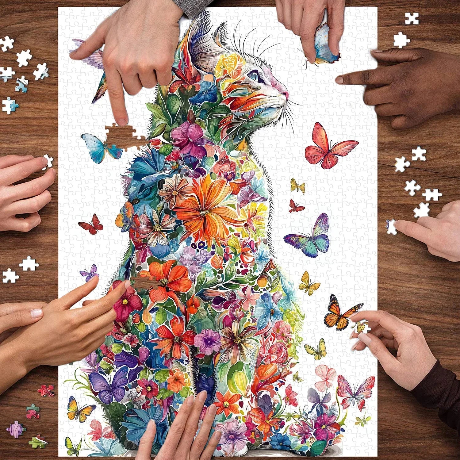 Butterfly Cat -Puzzle 1000 Stücke